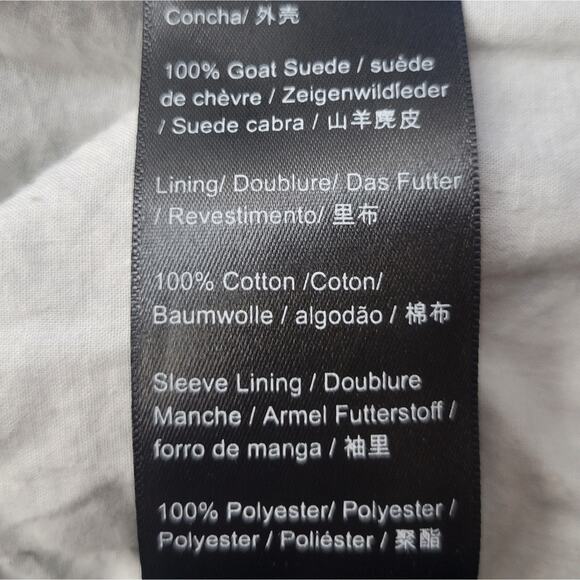 Revolve Muubaa Minsk Suede Quilted Leather Biker Jacket Silver Size 4 - Picture 12 of 16